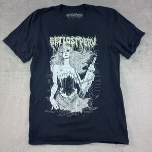 Get Lost Perv‎ Men Shirt S Black 2022 Demonic Girl Torso Anime Cartoon Graphic